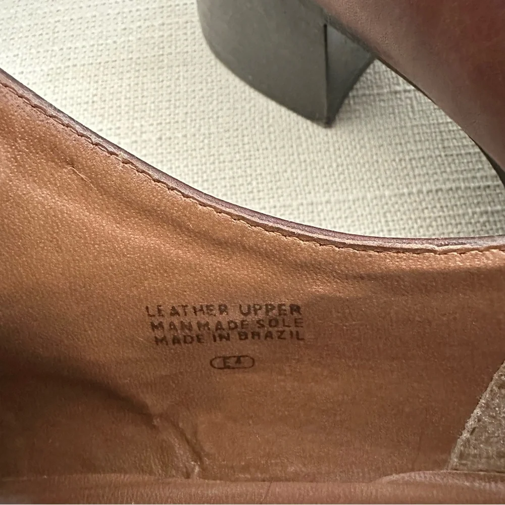 Vintage Brown Suede Leather Heeled Loafer Shoes- Preppy Collegiate Fall Office